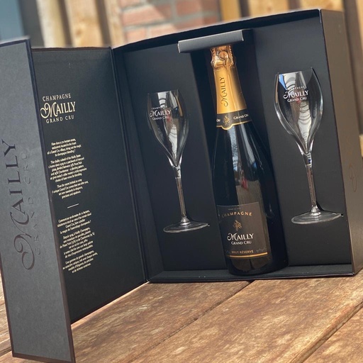 [101.006.50] Mailly Brut Reserve Grand Cru Champagne, GESCHENKDOOS